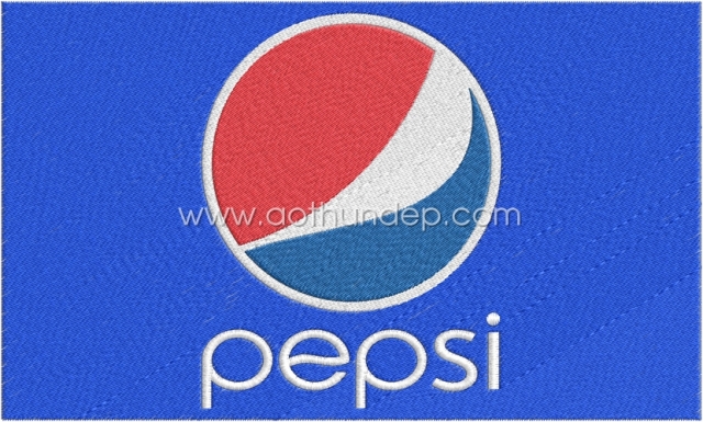 Thêu logo vi tính Pepsi