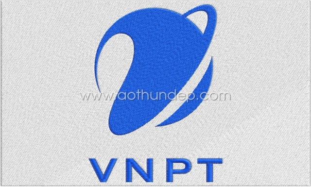Thêu logo vi tính VNPT